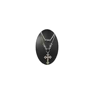 Amazon.com: Multilayer Pearl Cross Necklace for Women Gothic
